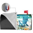 thumbnail image 5 of Summer Mailbox Cover Standard 18 X 21 Inch Summer Beach Life Magnetic Mailbox Cover Waterproof Post Wraps Sea Chair Seagulls Mailbox Post for Garden Beach Home Decor Seasonal Mailbox Cover, 5 of 5