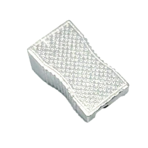 Methold Mini sacapuntas de Metal, herramienta de corte, de mano, de aluminio y plata, accesorios para bolígrafos de aprendizaje de escritura a granel Suministros de escritura y corrección