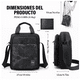 thumbnail image 3 of Bolso  Bloosom Mensajero Bandolera Hombre Gran Capacidad,1 Billetera Negro, 3 of 4