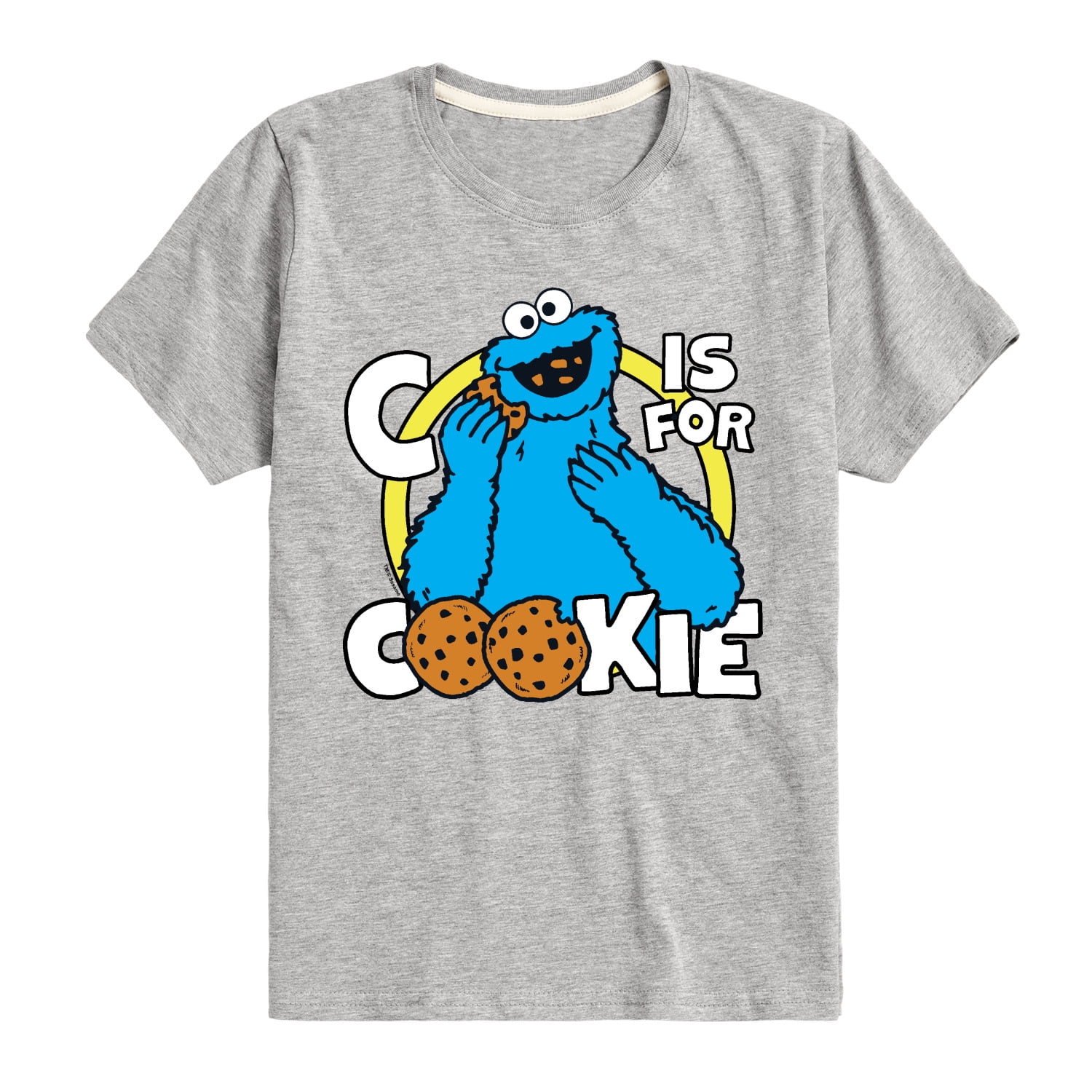Sesame Street - Cookie Monster - Toddler and Youth Short Sleeve Graphic T-Shirt
