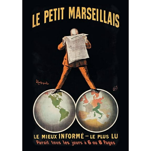 Bnf Affiches: Carnet Blanc, Affiche Journal Le Petit Marseillais (Paperback)