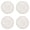 White, variant on VKLU 1Pc 7-Inch Woven Cotton Trivets, Large Round Coasters with Lace Edge, Boho Heat Resistant Placemats for Hot Pots, Pans and Drinks, Coffee