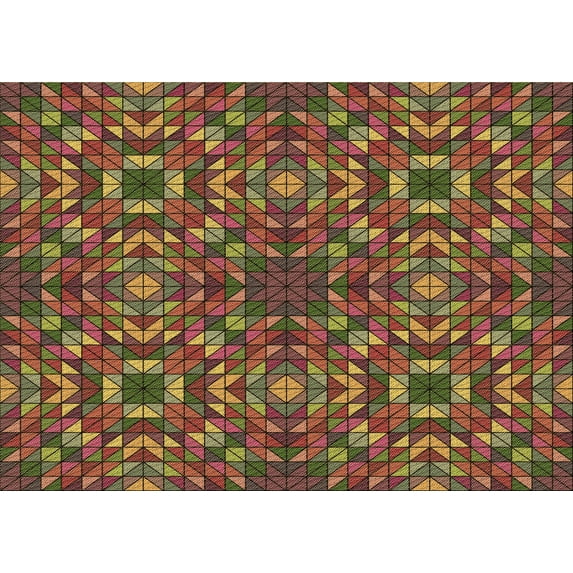 Ahgly Company Machine Washable Indoor Rectangle Transitional Saffron Red Area Rugs, 7' x 10'