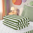 thumbnail image 5 of Erosebridal Geometric Lines Pattern Zipper Queen Comforter Set with Fitted Sheet and 2 Pillowcases,Minimalist Striped Zipper Bedding Set,Reversible,4-Piece, 5 of 7