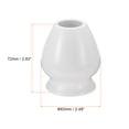 thumbnail image 2 of Uxcell Ceramic Chasen Stand 72mm Matcha Whisk Holder Tea Set Whisks Stand White, 2 of 7