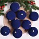 thumbnail image 5 of Christmas Balls Flocked Christmas Tree 3.94inch Ornaments 9PCS Plastic Balls Xmas Hanging Ornaments Decoration Red, 5 of 5