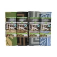 Patio Mats 9x12 Reversible RV Outdoor Patio Mat, Camping Mat, Classic Leaf, Green (Reversible