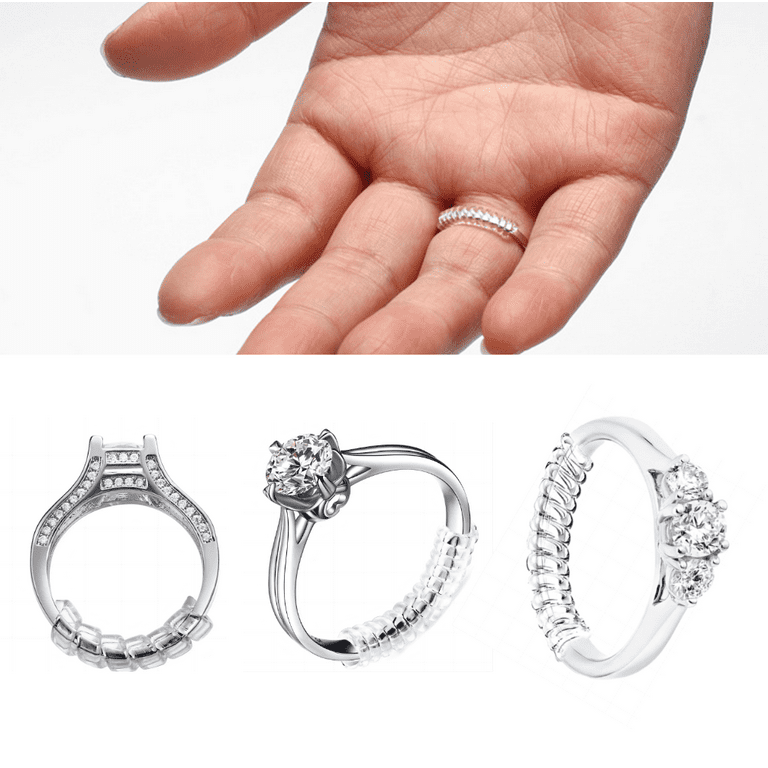 6 Pcs Invisible Ring Size Adjuster TPU Ring Guard Clear Ring Size