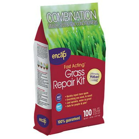 Encap 11281-9 Grass Seed Repair Kit, Covers 100-Sq. (Best Cover For New Grass Seed)