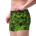 thumbnail image 2 of Xecao Tiny Green Fern Leaves Print Men's Underwear Boxer Briefs,Breathable Choice for Men's Underwear-Medium, 2 of 5