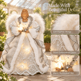 Mas Tree Topper Angel With Timer Lights 12