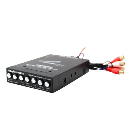 5 Band Graphic Equalizer 7 Volt Line Driver Flush Mount Mobile Audio EQ-57MOTO