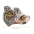 thumbnail image 4 of Punk Eye Open Ring Statement Finger Ring Finger Decoration for Women Men, 4 of 9