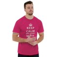 thumbnail image 5 of Keep Calm And Agree With Dad Crown Men's Graphic T Shirt Tees Brisco Brands L, 5 of 6