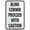 Warning Sign 2, variant on Blind Intersection Sound Horn 8"x12" Traffic Metal Tin Sign (L6991), Industrial Commercial Series Sign, Traffic Warning Sign