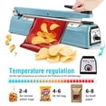 thumbnail image 2 of METRONIC Impulse Sealer 16 inch, Manual Heat Sealer Machine for Plastic Bags, Shrink Wrap Bag Sealers Heavy Duty Sealing Machine With Repair Kit (Blu, 2 of 8