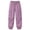 WM26WGF1265-Purple, variant on HILEELANG Boys and Girls Cargo Jogger Sweatpants, Stretch Drawstring Pants with Zipper Pocket, Black, Ages 9-10Y