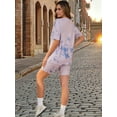 thumbnail image 4 of DARING DIVA Women's Tie Dye 2-Piece Maternity Pajama Set S Purple Tie Dye, 4 of 7