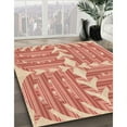 thumbnail image 3 of Ahgly Company Machine Washable Indoor Square Transitional Light Salmon Pink Area Rugs, 5' Square, 3 of 7