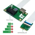thumbnail image 6 of PCIE Riser NGFF M.2 Key A/E to PCI-E Express X1+USB Adapter Riser Card with FPC Cable 4Pin Power Supply Cable, 6 of 7