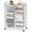 Clear, variant on YSNW 15-Drawer Rolling Cart, Storage Carts with Removable Drawers & Steel Frame, Utility Cart on Lockable Wheels for Home, School, Office, Black Gradient