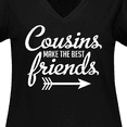 thumbnail image 4 of Inktastic Cousins Make The Best Friends with Arrow Women's Plus Size V-Neck T-Shirt, 4 of 5