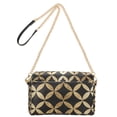 thumbnail image 2 of FORMRS Women Crossbody Purse with Chain Strap Vegan Leather Shoulder Handbag, Black Geometric, 2 of 7