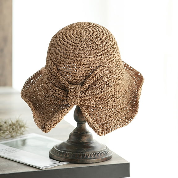 Delayuji Sun Hats For Women UV Protection Foldable Wide Brim Breathable Casual Bucket Hat Summer Travel Portable Foldable sun Hat Outdoor Daily beach hat