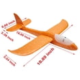 thumbnail image 2 of FUTATA LED Rainbow Light Airplane Foam Airplane Model Foam Throwing Glider, Children's Toys Hand Throwing Airplane Toys, Children's Hand Launching Airplane Model Toys, Orange, 2 of 8