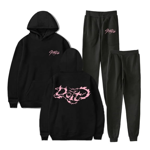 Stray Kids Do It Album Hoodie Jogger Pants Two Piece Sets Sweatshirts Sweatpants Women Men's Set