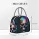 thumbnail image 2 of Balery Modern Abstract Colorful Skull B Bolsa de Almuerzo para Mujeres, Caja de Almuerzo, Bolsa de Almuerzo Pequeña Impermeable, Tote de Almuerzo Reutilizable con Gran Capacidad, 2 of 6