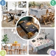 thumbnail image 4 of Happy Halloween Table Cover Waterproof Spillproof Tablecolths Table Covers Horror Pumpkin Ghost Rectangle Table Cloths for Halloween Background Indoor and Outdoor Birthday, 4 of 5