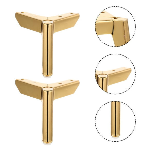 BESTYASH 4-Pack Metal Sofa Legs Furniture Support Feet for Cabinets, Coffee Tables, and Chairs