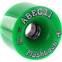Abec 11 Flashbacks Skateboard Wheels 70mm 78A Green/Black