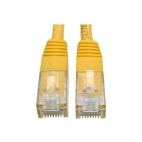 Tripp Lite Cat6 Cat5e Gigabit Molded Patch Cable RJ45 MM 550MHz Yellow 20ft