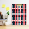 thumbnail image 2 of FORMRS Acrylic Clipboard with Low Profile Clip Standard A4 Letter Size, 12.5" x 9", Red Teal Stripes, 2 of 8