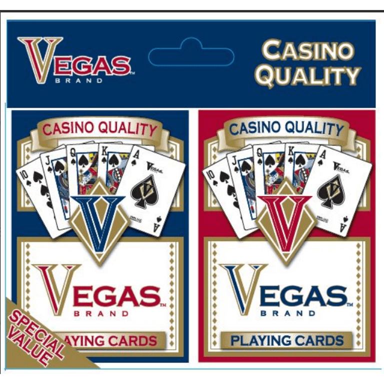 Vegas Poker 2-pack Playing cards, Casino Styled, made by Hartwell Holdings  