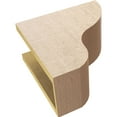 thumbnail image 6 of 6"W x 12"D x 12"H Classic Greensboro Rough Cedar Woodgrain TimberThane Corbel, Primed Tan, 6 of 6