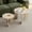 Natural-stone patterned, variant on Round Nesting Coffee Tables Set of 2 for Living Room, Adjustable Height, HJhomeheart Mid Century Circle Side Tables for Bedroom Office Studio Apartment