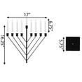 thumbnail image 6 of Nine Branch Electric Chabad Judaica Chanukah Menorah with LED Candle Design Candlestick, 6 of 9