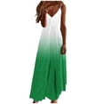 thumbnail image 1 of V Cuello Vestidos de Verano para las Mujeres 2025 Impresión sin Mangas Cuello Redondo Vestido Casual, Imitación Algodón Tirar Marco, 1 of 7