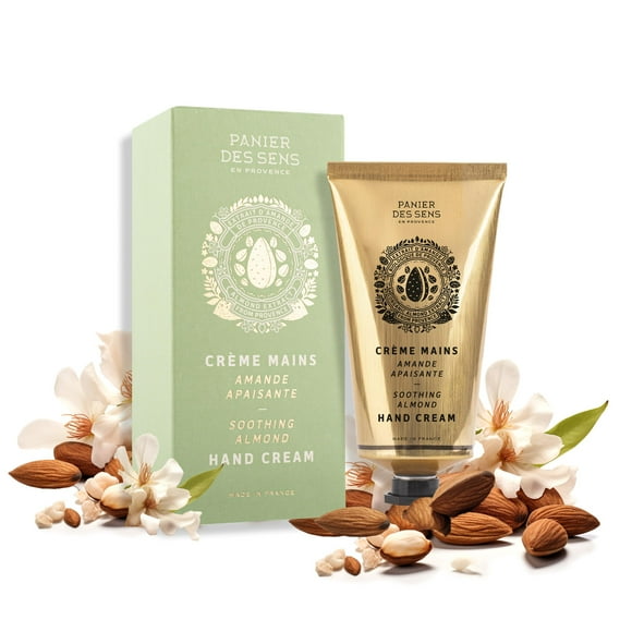 Crema de manos Panier des Sens Almond para manos secas y agrietadas 75 ml