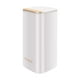 thumbnail image 4 of Organizador de brochas de maquillaje, soporte para guardar brochas cosméticas, herramienta de maquillaje automática blanco, 4 of 9