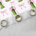 thumbnail image 4 of Manfei Pink Girly Bowtie Curtains and Drapes Pack of 2 (52x63 Each),Cute Cucumber Pattern Black Out Curtains, 4 of 6