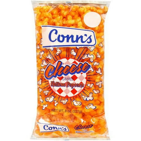 Conn's Cheese Flavored Hulless Popcorn, 8 Oz.