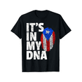 thumbnail image 2 of 100% Cotton T-Shirt with Puerto Rico Flag & "IT's IN MY DNA" Print - Casual, Comfortable Crew Neck Tee for Men, Women, and Youngsters - Ideal for Casual Attire, 2 of 6