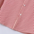 thumbnail image 6 of VSSSJ Men's Dress Shirts Striped Business Casual Button Down Shirt Slim Fit Long Sleeve Lapel Collared Shirt Office Work Shirts for Men Red XXL, 6 of 8