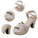 thumbnail image 4 of MKLEKYY Sandalias para Mujer Sandalias de Tacón de Aguja de Ante A La Moda para Mujer Zapatos Cómodos Informales, 4 of 4