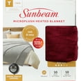thumbnail image 2 of Sunbeam Electric Blanket, Twin, Garnet, Plush, 2 of 2