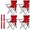 4pcs-red, variant on 4PCS Folding Camping Chairs-Lightweight, Installation-Free, Portable Chair for Beach, Lawn, Outdoor Sports